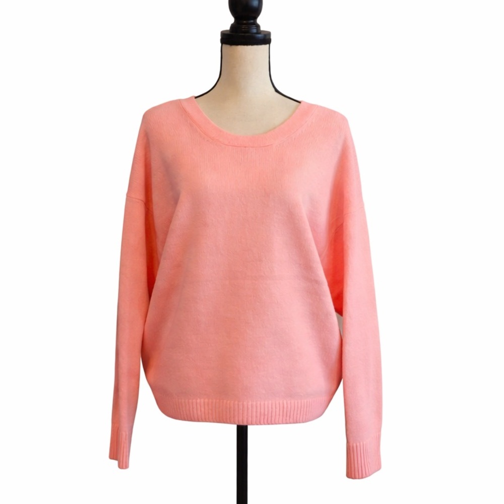 CeCe • Valentine Pink Sweater or Reversible Cardigan with Rhinestone Buttons - Picture 3 of 11